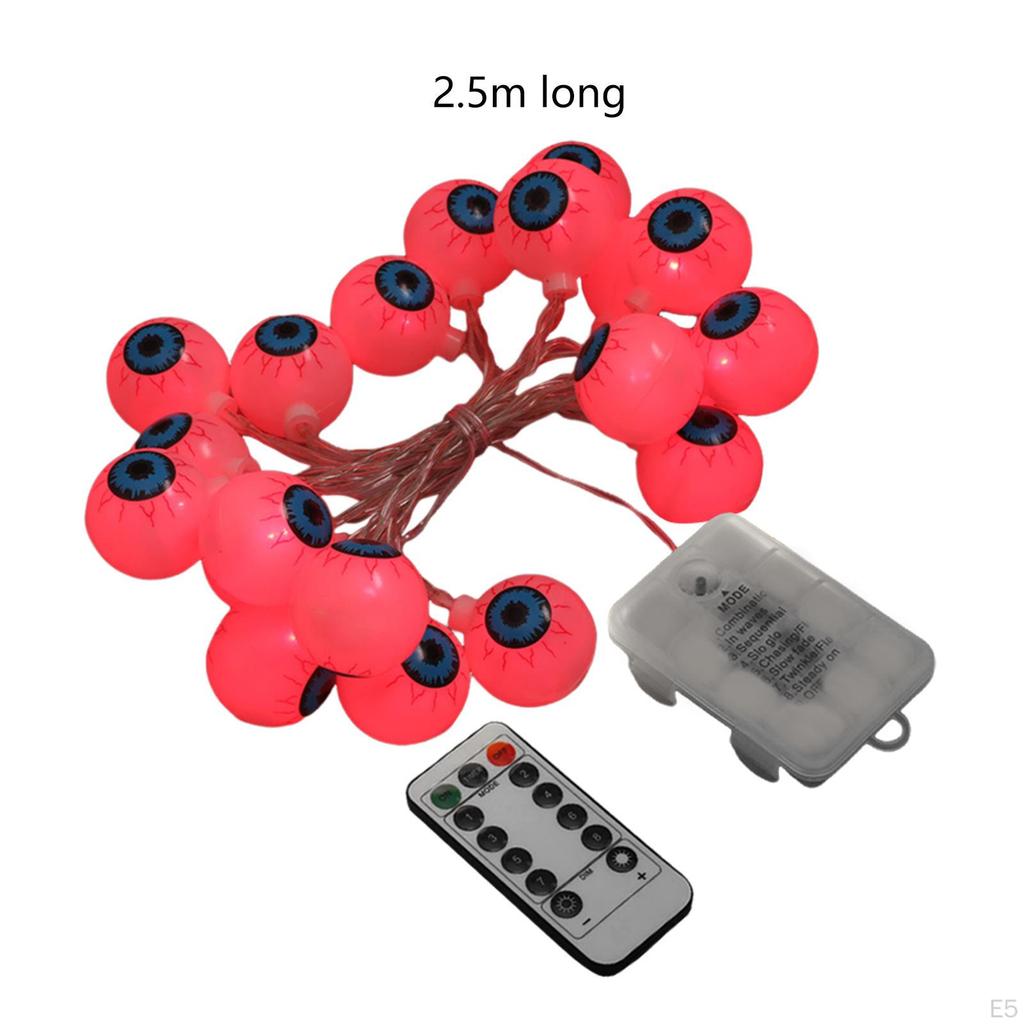 20 LED Halloween Lights, Night Party Eyeball, Indoor Fireplace