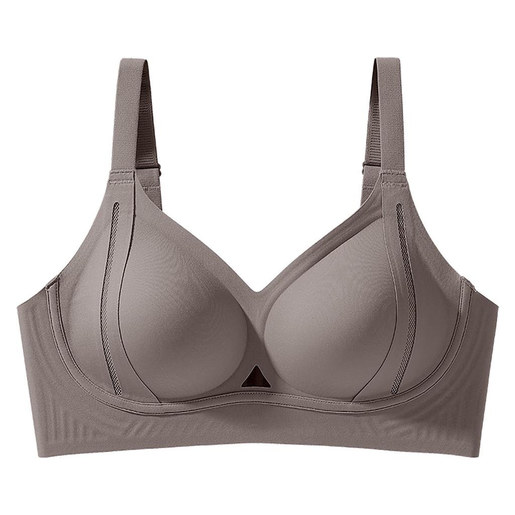 Traceless gathering small chest soft support pull adjustment type secondary breast anti-hanging semi-fixed cup beautiful back bra cover