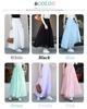 Village Chiffon Flowing Solid Long Loose Perfect for and Fall H&T Women's Skirt, High-Waist Design, Color, Comfortable, Elegant, Skirt, Fit, Simple,