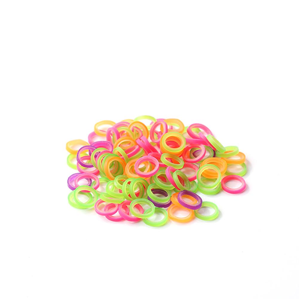 

100шт Ортодонтические резиновые ленты Латексные брекеты Прозрачное вытяжение (3/16)