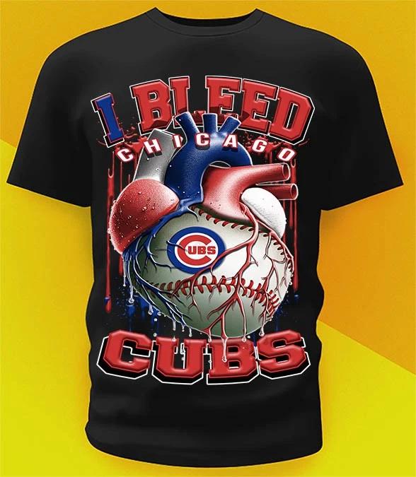 Chicago Cubs Bleed Shirt Sizes!! Youth-6XL M