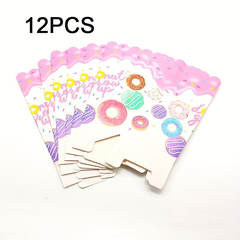 

12 шт. коробка для пончиков и попкорна сладкая тематическая коробка для конфет и печенья для детского дня рождения принадлежности для вечеринки 12PCS