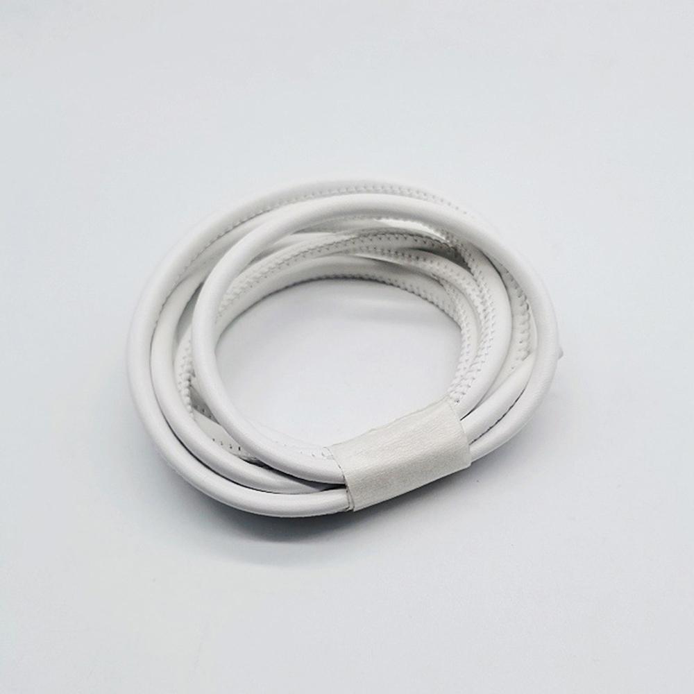 6mm Kleur 5M Kern Touw Natuurlijk Rubber Leer DIY Koorden Ambachtelijk Garen Leer Koord Zeer Veerkrachtige Buis Elastische Band