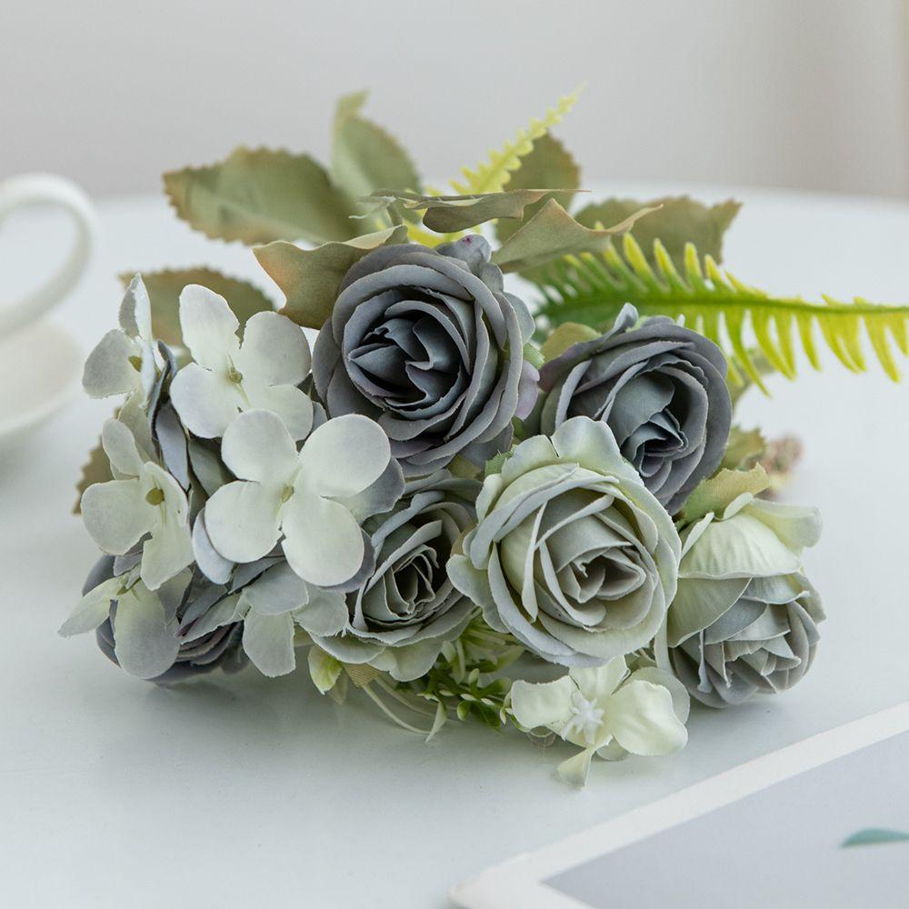 1/3PCS Artificial Flowers Silk Roses Festival Home Vases Outdoor Garden Bonsai Wedding Bridal Bouquets Room Table Decor DIY Gift