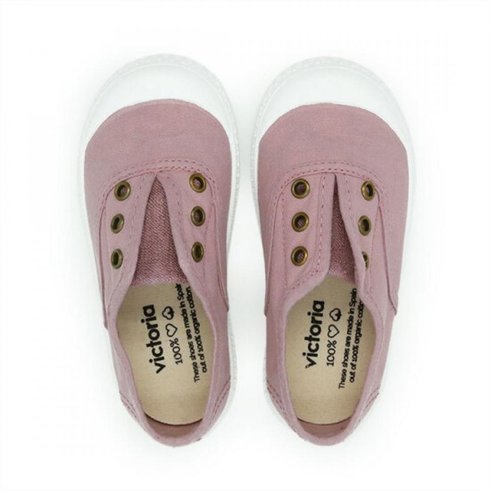 Victoria Shoes Kids Inglesa Washed Canvas Shoes Violeta 106627 Violeta
