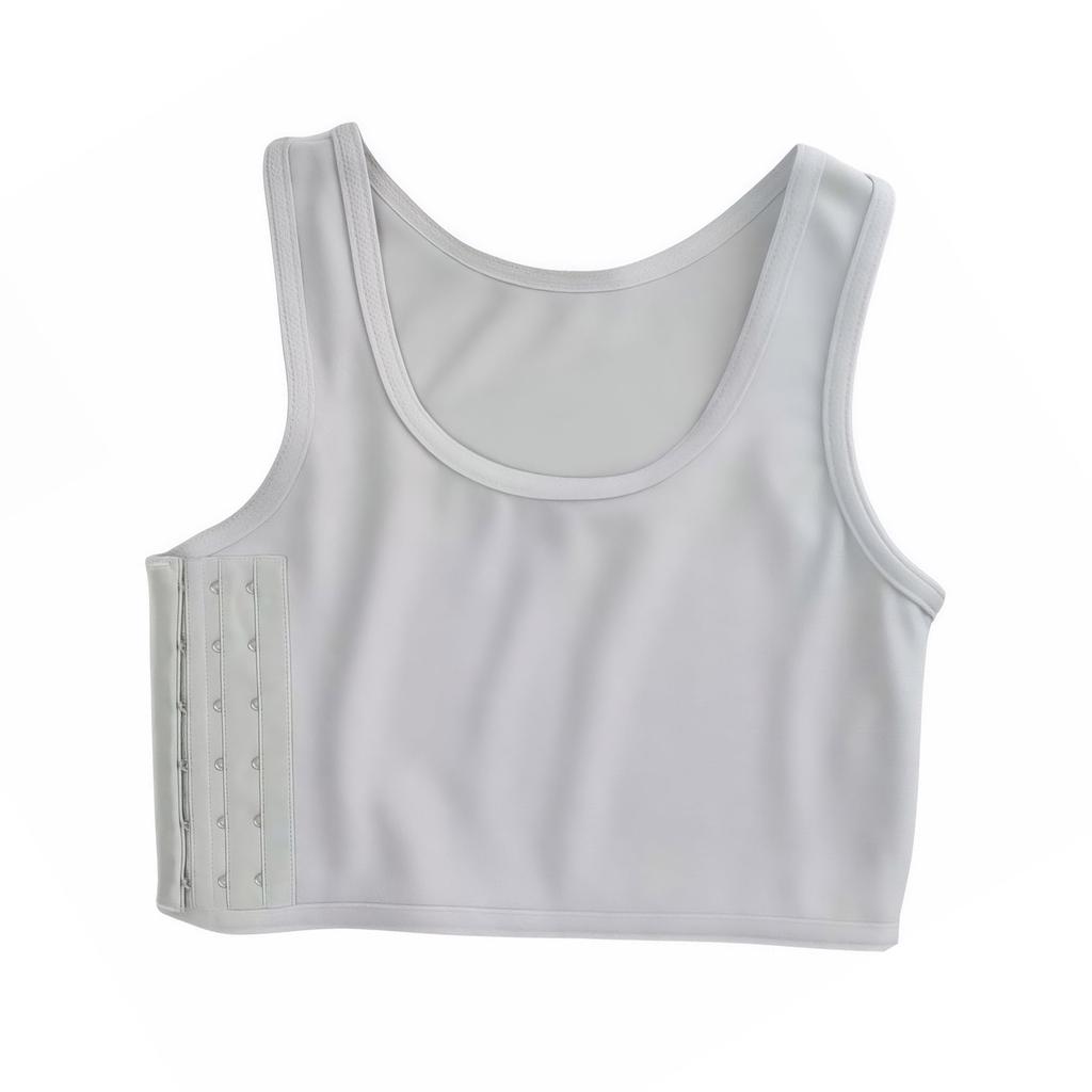 Women's Ultra Flat Bustier, Bust Reduction, Flat Chest Shaping, Sports Bra, Chest Control Top