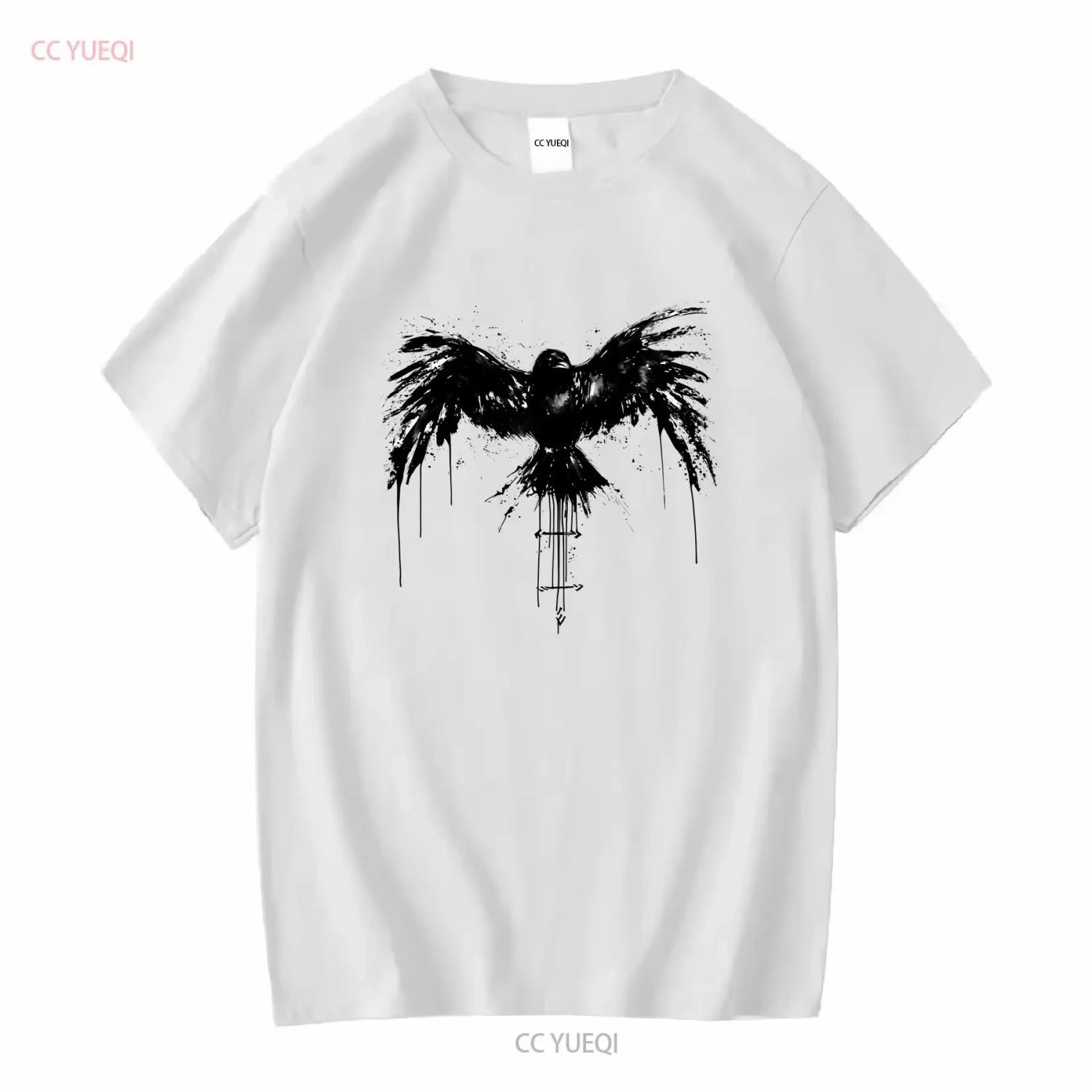 

Weirdcore Raven T Shirt Trad Goth Crow Y2K Grunge Alt Clothing Clothes Whimsigoth Long or Short Sleeves Vintage Washed S чёрный