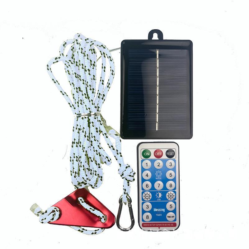 Waterproof LED String Lights: Luminous Wind Rope with Anti-Trip Feature for Lawn Decoration, Tent Camping, & Flashing Effects