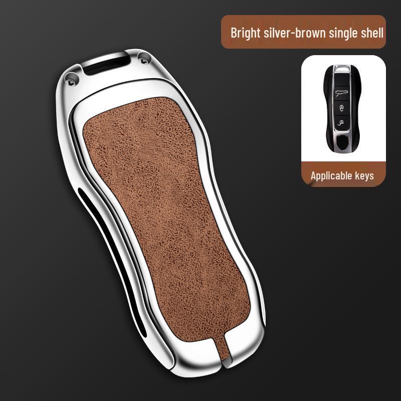 Porsche Sleuteletui Cover voor Cayenne, Panamera, 911, Taycan met Heren Gesp