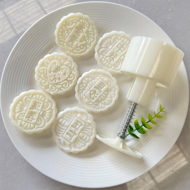 Convenient Mold for Mooncakes ABS Plastics Pastries Making Mold Bean Pastes Cake Molds Dessert Baking Tool Kitchenwares