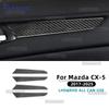Real Soft Carbon Fiber Car Window Lift Button Panel Decor Sticker For Mazda CX-5 KF 2017 2018 2019 2020 2021 2022 2023 2024 2025