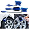Wheel Brush and Tire Cleaner for Car Detailing, 3 Pack Auto Detailing Car Wash Brush, Long Handle Brush for Tires and Wheels, Wheel Cleaner Brush