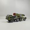 Die-cast 1:43 Scale BM27 Hurricane Rocket Launcher Simulation Alloy Static Truck Model Toy Birthday Gift Collection Souvenir