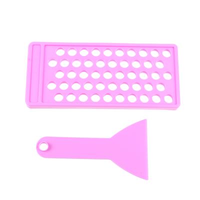 2Pc/Set Diy Lip Balm Lip Gloss Crafting Kit Wax Pouring Tray Spatula Scraper Set