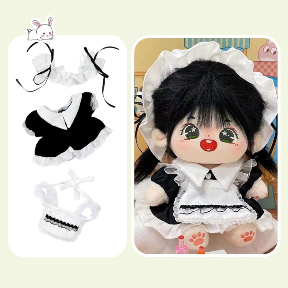 1 set Lolita Dress 20cm Cotton Doll Clothes Fashion No Attribute Doll Clothes Doll Accessories