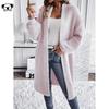 Plus Size Mid-Length Knit Cardigan D79853