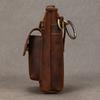 Retro Men's HiP Bum Waist Bags Clip Buckle Belt Waist Packs Zip Small Mini Fanny Pack Genuine Leather Cowhide Man Belt Pouch