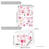 4 Stück Valentinstag Fensteraufkleber Niedliches Rotes Herzmuster in Aquarell Elektrostatisch Hochzeitsparty Hausdekorationsaufkleber