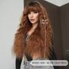 Foreign Trade Caramel Red Brown Wig Women's Long Hair European American Feng Shui Wavy Curly Fashionable Spicy Girl Full Head Set