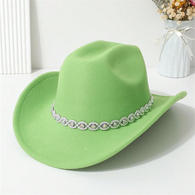 Men and Women Jazz Hat Party Festival Stage Performance Simple Top Hat High Quality Woolen Straw Hat Western Cowboy