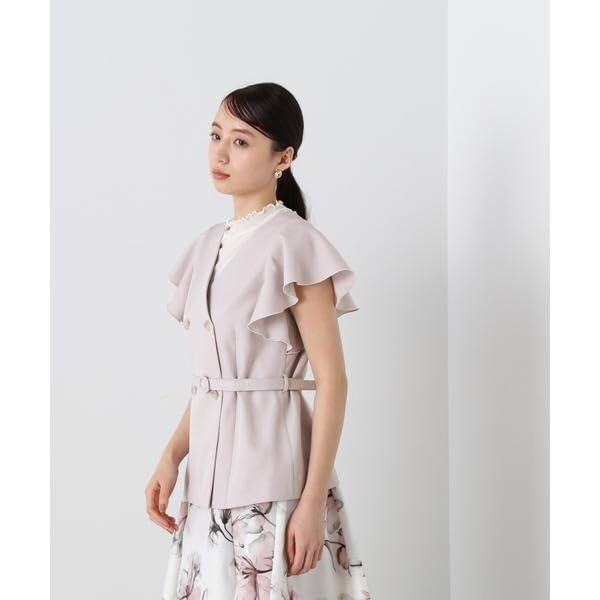 [JILL by JILL STUART] Ruffle Sleeve Gilet