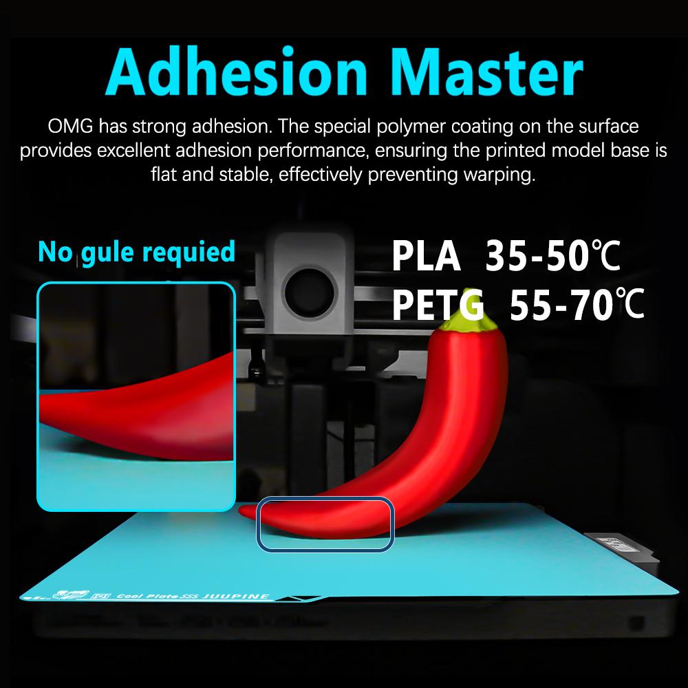 Black Smooth Hot Bed For Kobra S1 Pei Honeycomb Square 264x276 Smooth Textured Kobra S1 Combo Buildplate Double Sided S1C Parts