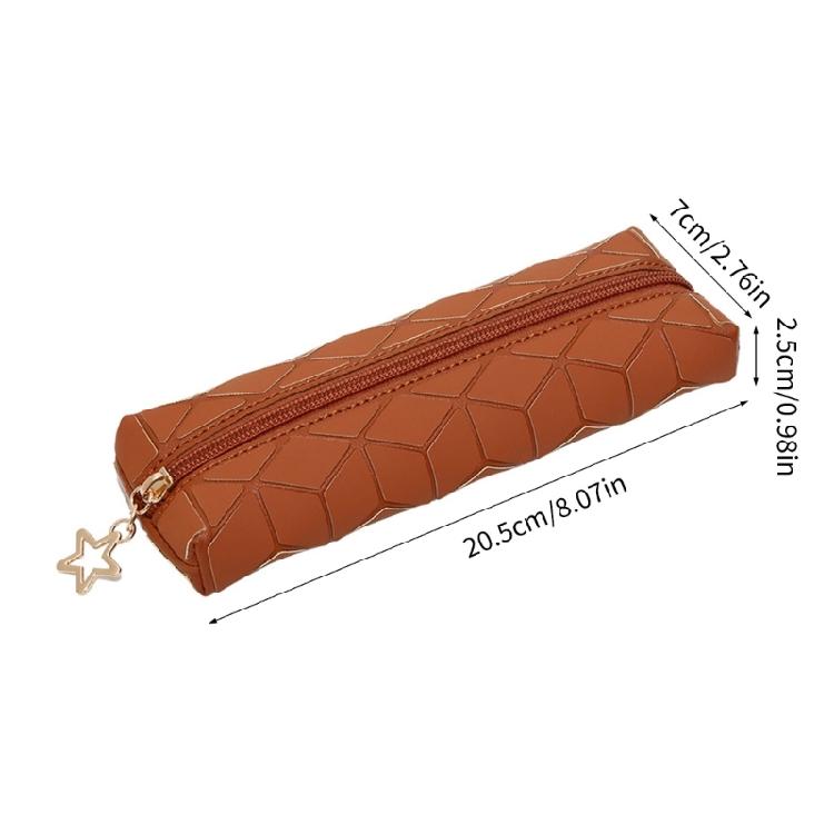 Waterproof Pencil Case Leather Pencil Bag Light Weight Foldable Pen Organiser For Markers Highlighters And Art Supplies