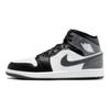 Air Jordan 1 Mid Grigio Ferro Uomo Sneakers Nero Bianco DQ8426-001