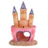 Small Resin Cartoon Castle Vivid Scenery Fish Tank Decorations Aquarium Cartoon Castle No Sharp Edges for Home Garden Decoration