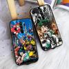 Black Case for Xiaomi Poco X6 X4 M5 M6 F5 F6 C65 C55 C50 C51 C40 Pro Redmi 14C A3X 13C 12C 11T 10A 9C Note 7 6 8A Plus W-49 My Hero Academia