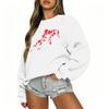 Women's Casual Long Sleeve Round Neck Blouse with Print for Daily Wear
