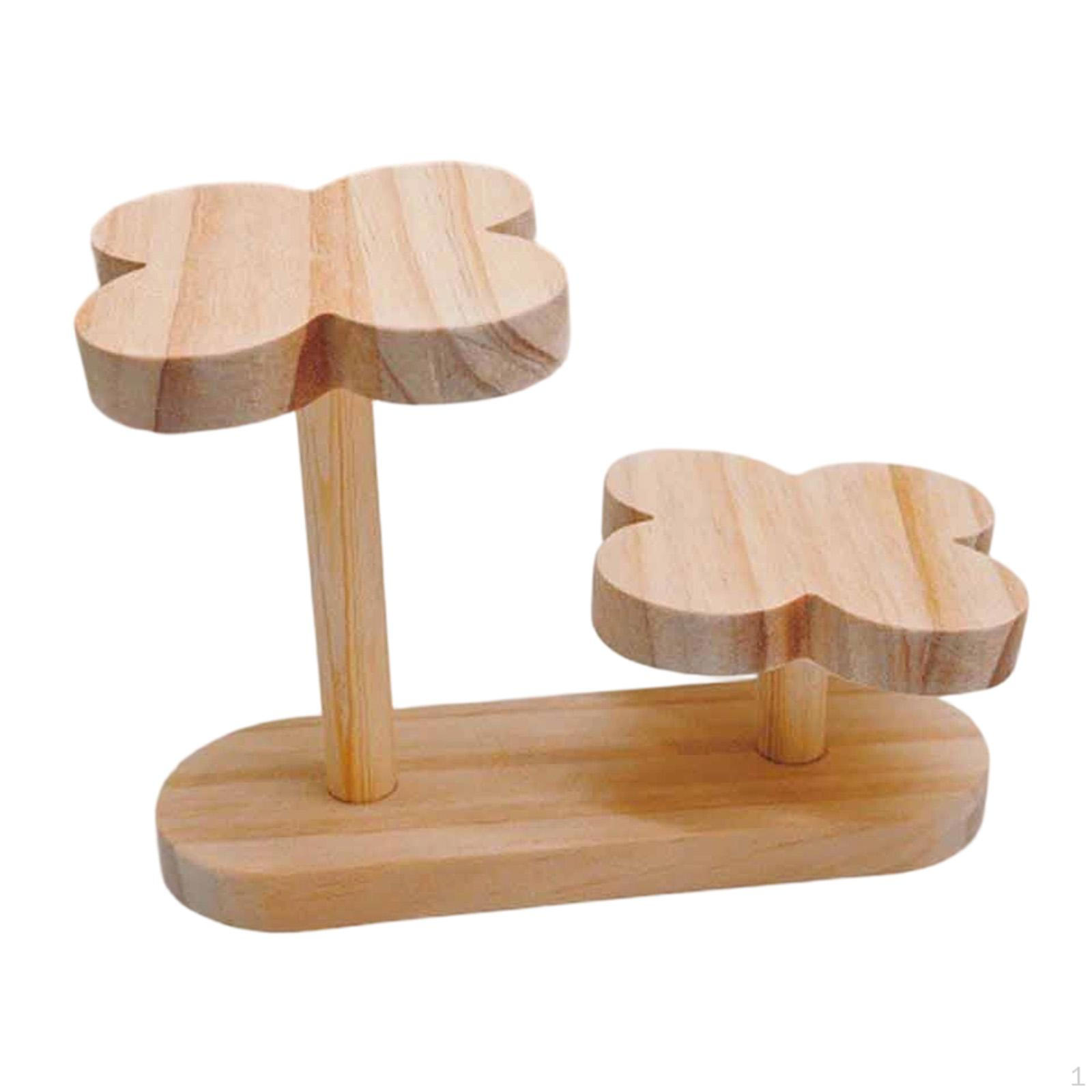 

Wooden Plant Stand, Decorative Stand for Plants, Candles And Perfume Accessories 2 layers