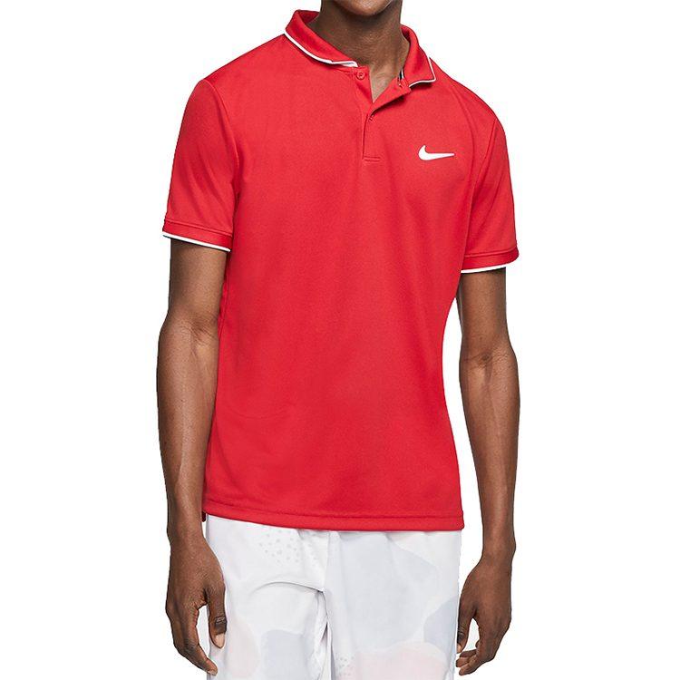 Nike T Shirts Men's Red White Moderate Straight Fit 939138-687