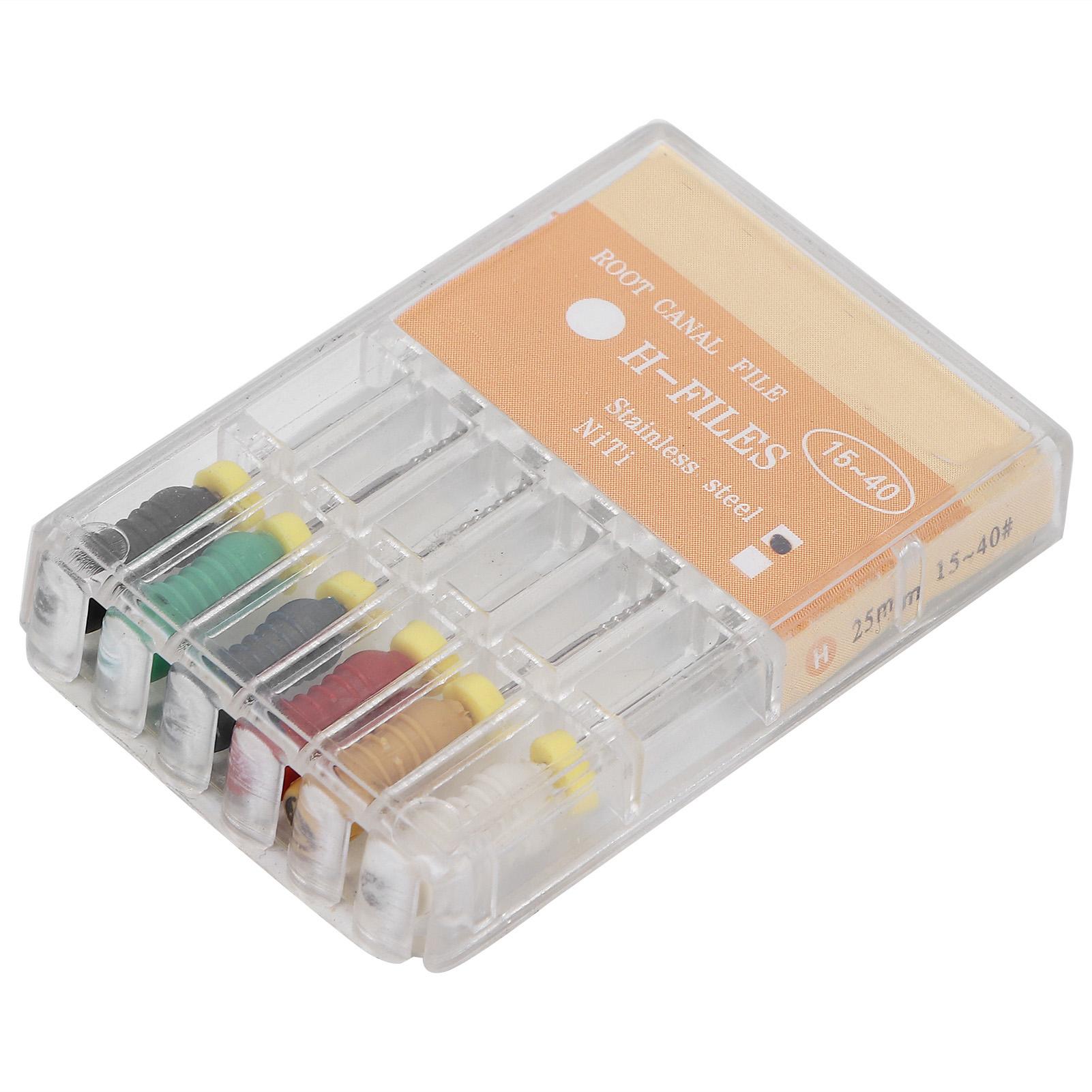 

Профессиональные файлы корневых каналов из нержавеющей стали, портативный аксессуар для стоматологических эндодонтических файлов(H-файл )