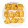Educational Theme Plastic Cookie Cutters Molds School Cookie Stamps For Creative Baking With Children And Family Activity