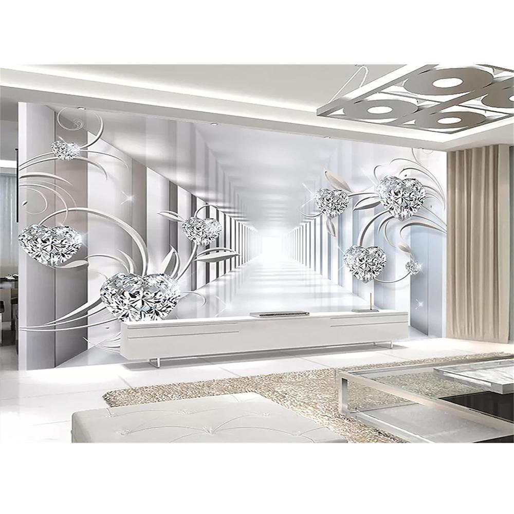 3d Space Wall Mural Three-Dimensional Space Abstraction Wallpaper Suitable For Living Room Tv Background Decor Large Mural