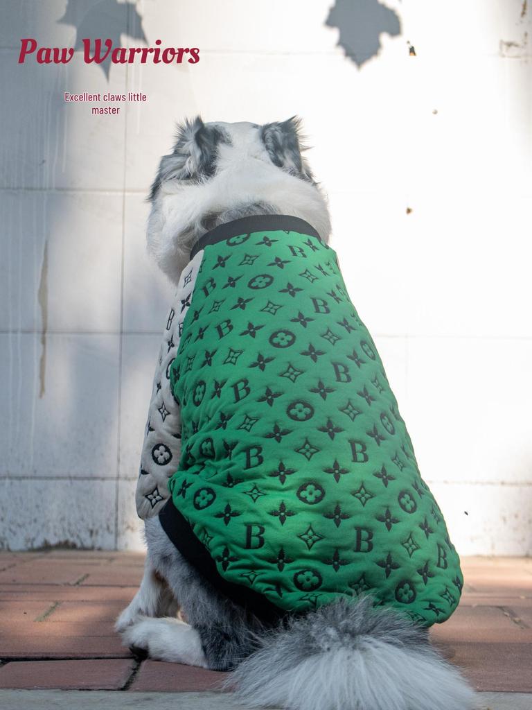 Large Dog Hoodie: Warm Patchwork for Autumn/Winter - Fits Samoyed, Border Collie, Poodle, Teddy, Puppy, Cat