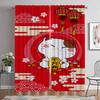 Lucky Cat Anti-mosquito Curtains for Living Room Halloween Decoration Blackout Curtain for Room 2 Panel Shades Partition Kitchen
