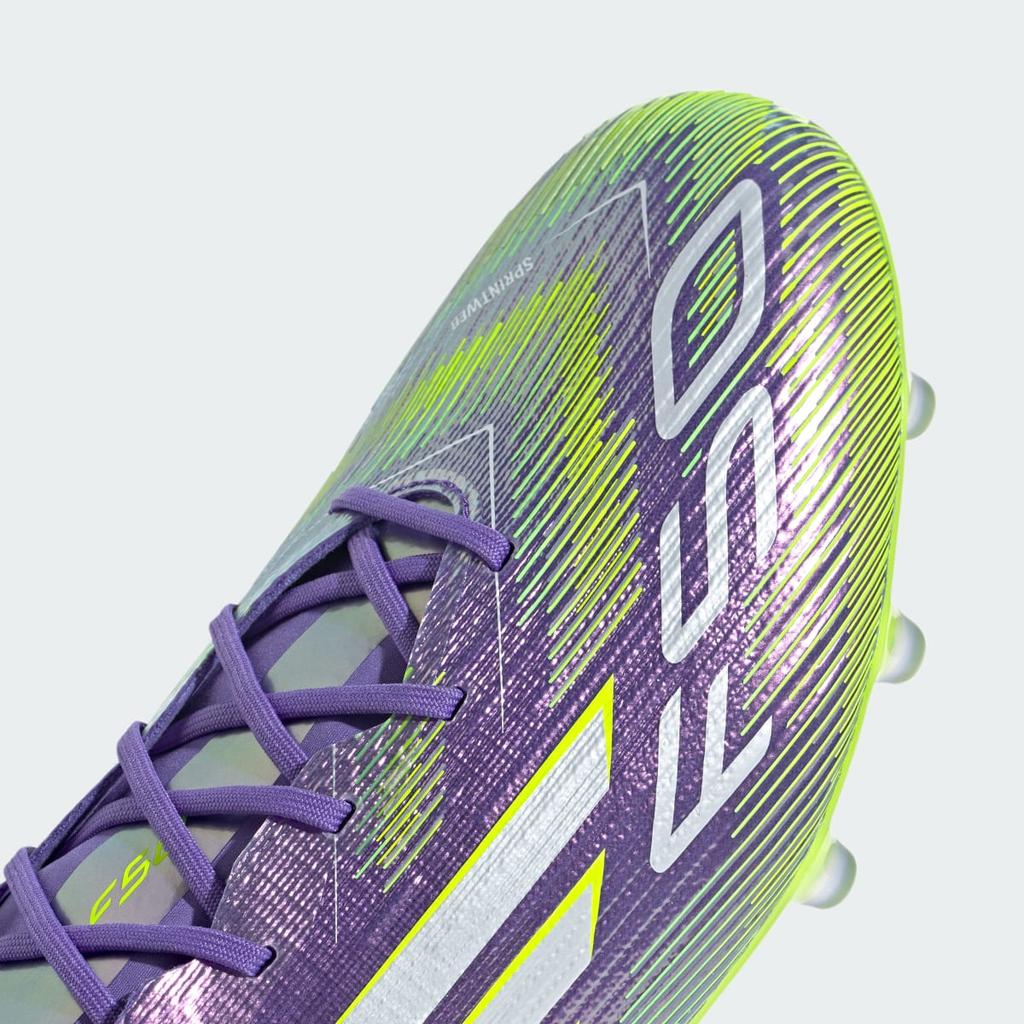 adidas F50 ELITE AG JH7638 Unisex Performance Sports Shoes Purple Rush / Cloud White / Lucid Lemon