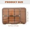 Mini Weekly Portable Pill Box Medicine Organizer Compact Pocket-Size Medicine Storage Case Travel Medication Holder Daily