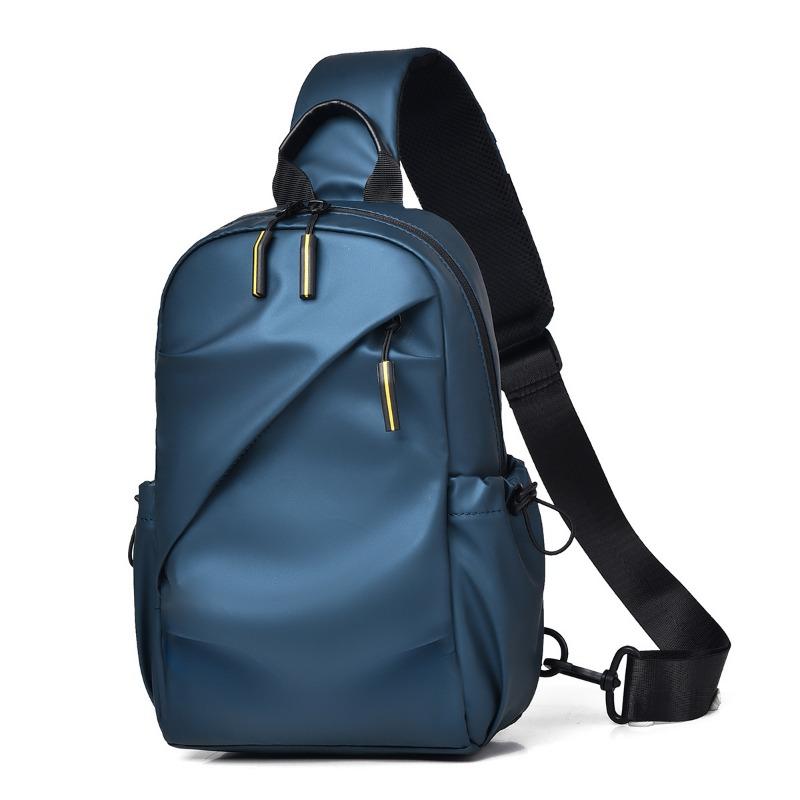 

Новая мужская нагрудная сумка, модная повседневная наплечная нагрудная сумка, большая вместимость, сумка-локомотив, наплечная сумка-мессенджер, мужская синий