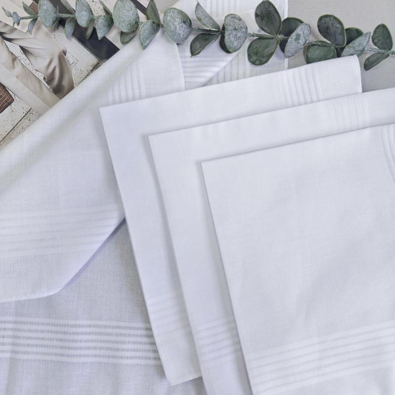 6/12 Stück Herren Reinweiße Taschentücher Damen Einfarbige Taschentücher Reines Baumwoll-Taschentuch Pattentasche Hose Schal