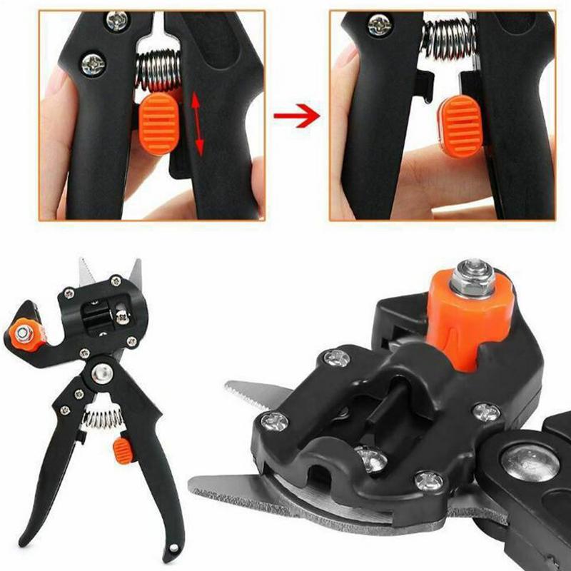 Garden Scissors Fruit Tree Garden Grafting Tool 2-in-1 Gardening Branch Cutting Hand Shears With Ergonomic Grip For Planting