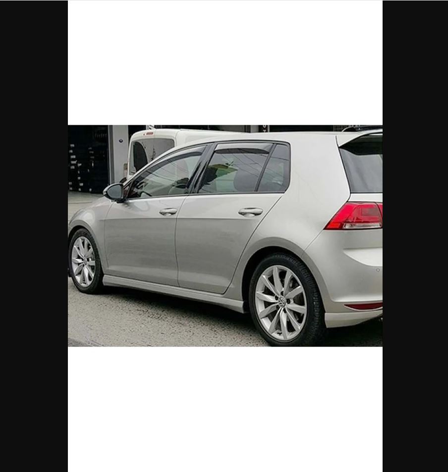 For Volkswagen VW Golf 7 Sportline Side Skirts 2012 To 2019 Plastic Unpainted