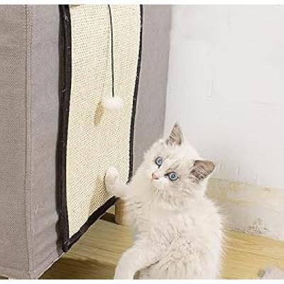 Naturalna Mata Sisalowa do Drapania dla Kotów i Ochraniacze Mebli - Mata do Drapania dla Kota na Sofę, Kanapę, Krzesło i Dywany Ścienne