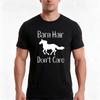 Horse Lover Barn Hair Dont Care Tshirt Summer Casual Cotton Tee Oversized Streetwear Tops Vintage Graphic Print
