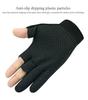 Fischerhandschuhe Herren und Damen Outdoor-Nutzung Fischereischutz Anti-Rutsch 3-Finger-Schnitt Aktives Fischereigerät Angelhandschuhe