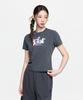 Emelbi Women'S Small Bunny Graphic Slim Semi-Crop Short Sleeve T-Shirt Bos (D.Grey)