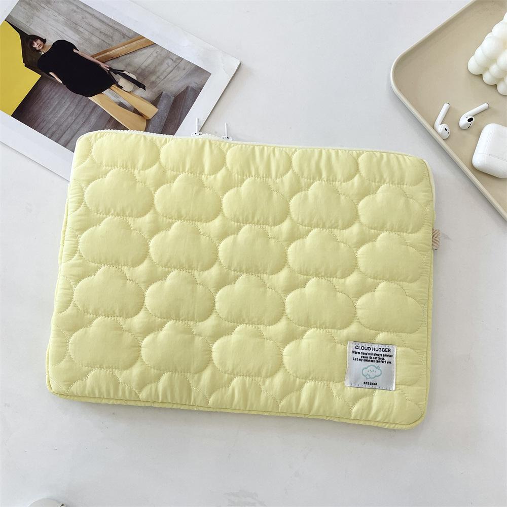 Cute cloud embroidery ipad tablet bag 11/13/15 inch notebook storage bag