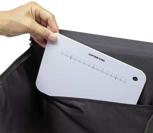 [Amazon.co.jp Exclusive] Captain Stag Outdoor Storage Case for Charcoal Grills, with Loops and Pockets, Black, UG-3310
